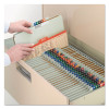Recycled Pressboard Classification Folders, 2/5-Cut Tab, Expands2", 2 Dividers, 6 Fasteners, Legal Size, Gray-Green, 10/Box