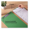 Six-Section Pressboard Top Tab Classification Folders, Six Safeshield Fasteners, 2 Dividers, Legal Size, Green, 10/Box