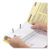 Pressboard Top Tab Pocket Classification Folders, Expands 2", 2 Dividers, 6 Safeshield Fasteners, Legal Size, Yellow, 10/Box