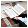 Pressboard Classification Folders, Eight Safeshield Fasteners, 2/5-Cut Tabs, 3 Dividers, Legal Size, Red, 10/Box