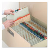 Recycled Pressboard Classification Folders, 2/5-Cut Tab, Expands3", 3 Dividers, 8 Fasteners, Legal Size, Gray-Green, 10/Box