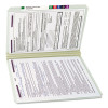 Recycled Pressboard Fastener Folders, Straight Tabs, Two Safeshield Fasteners, 2" Expansion, Legal Size, Gray-Green, 25/Box
