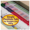 Recycled Pressboard Fastener Folders, Straight Tab, Expands 2", 2 Safeshield Fasteners, Legal Size, Gray-Green, 25/Box