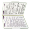 Recycled Pressboard Fastener Folders, 1/3 Tab: Assorted, Expands 1", 2 Safeshield Fasteners, Legal Size, Gray-Green, 25/Box