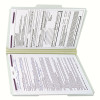 Recycled Pressboard Fastener Folders, 1/3-Cut Tabs, Two Safeshield Fasteners, 2" Expansion, Legal Size, Gray-Green, 25/Box