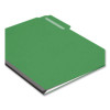 Expanding Recycled Heavy Pressboard Folders, 1/3-Cut Tabs: Assorted, Letter Size, 1" Expansion, Green, 25/Box