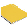 Expanding Recycled Heavy Pressboard Folders, 1/3-Cut Tabs: Assorted, Letter Size, 1" Expansion, Yellow, 25/Box