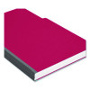 Expanding Recycled Heavy Pressboard Folders, 1/3-Cut Tabs: Assorted, Legal Size, 1" Expansion, Bright Red, 25/Box