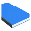 Expanding Recycled Heavy Pressboard Folders, 1/3-Cut Tabs: Assorted, Legal Size, 1" Expansion, Dark Blue, 25/Box