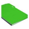 Expanding Recycled Heavy Pressboard Folders, 1/3-Cut Tabs: Assorted, Legal Size, 1" Expansion, Green, 25/Box