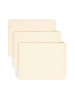 Heavyweight Manila End Tab Folders, 9.5" High Front, Straight Tabs, Letter Size, 0.75" Expansion, Manila, 100/Box