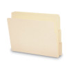 Heavyweight Manila End Tab Folders, 9" High Front, 1/3-Cut Tabs: Assorted, Letter, 0.75" Expansion, Manila, 100/Box