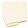 End Tab File Folder, 1/3-Cut Tabs: Assorted, Letter Size, 0.75" Expansion, Manila, 100/Box