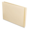 Extended End Tab Manila Folders, Straight Tabs, Legal Size, 0.75" Expansion, Manila, 100/Box