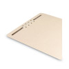 Fastener File Backs, 1 Fastener: 2" Capacity, Letter Size, Manila, 100/Box