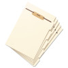 Stackable Folder Dividers With Fasteners, Top/End Tab: 1/5-Cut, 1 Fastener, Letter Size, Manila, 4 Dividers/Set, 50 Sets/Pack