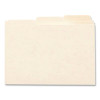 Recycled Blank Top Tab File Guides, 1/3-Cut Top Tab, Blank, 8.5 X 11, Manila, 100/Box