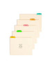 Alphabetic Top Tab Indexed File Guide Set, 1/5-Cut Top Tab, A To Z, 8.5 X 11, Manila, 25/Set