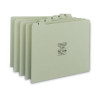 100% Recycled Daily Top Tab File Guide Set, 1/5-Cut Top Tab, 1 To 31, 8.5 X 11, Green, 31/Set