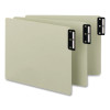 100% Recycled End Tab Pressboard Guides With Metal Tabs, 1/3-Cut End Tab, A To Z, 8.5 X 14, Green, 25/Set