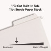 Fastab Hanging Folders, Letter Size, 1/3-Cut Tabs, White, 20/Box