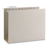 Tuff Extra Capacity Hanging File Folders With Easy Slide Tabs, 4" Capacity, Letter, 1/3-Cut Tabs, Steel Gray, 18/Box