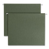 Box Bottom Hanging File Folders, 2" Capacity, Letter-Size, Standard Green, 25/Box
