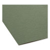 Box Bottom Hanging File Folders, 2" Capacity, Letter-Size, Standard Green, 25/Box