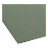 Box Bottom Hanging File Folders, 3" Capacity, Letter Size, Standard Green, 25/Box