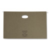 100% Recycled Hanging Pockets With Full-Height Gusset, 1 Section, 3.5" Capacity, Legal Size, Standard Green, 10/Box