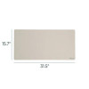 Vegan Leather Desk Pads, 31.5" x 15.7", Sandstone
