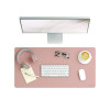 Vegan Leather Desk Pads, 31.5 x 15.7, Light Pink