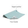 Vegan Leather Desk Pads, 23.6" x 13.7", Light Blue