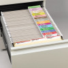 Viewables Hanging Folder Tabs And Labels, Complete Bulk Pack Refill, 1/3-Cut, Assorted Colors, 3.5" Wide, 100/Box