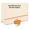 A-Z Color-Coded End Tab Filing Labels, B, 1 X 1.25, White, 500/Roll