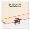 A-Z Color-Coded End Tab Filing Labels, R, 1 X 1.25, White, 500/Roll