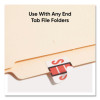 A-Z Color-Coded End Tab Filing Labels, S, 1 X 1.25, White, 500/Roll