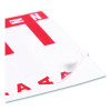 Alphaz Color-Coded First Letter Combo Alpha Labels, A/n, 1.16 X 3.63, Red/White, 5/Sheet, 20 Sheets/Pack