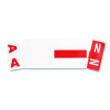 Alphaz Color-Coded First Letter Combo Alpha Labels, A/n, 1.16 X 3.63, Red/White, 5/Sheet, 20 Sheets/Pack