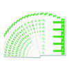Alphaz Color-Coded First Letter Combo Alpha Labels, C/p, 1.16 X 3.63, Dark Green/White, 5/Sheet, 20 Sheets/Pack