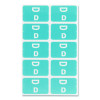 Alphaz Color-Coded Second Letter Alphabetical Labels, D, 1 X 1.63, Light Blue, 10/Sheet, 10 Sheets/Pack