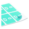 Alphaz Color-Coded Second Letter Alphabetical Labels, D, 1 X 1.63, Light Blue, 10/Sheet, 10 Sheets/Pack