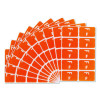 Alphaz Color-Coded Second Letter Alphabetical Labels, F, 1 X 1.63, Orange, 10/Sheet, 10 Sheets/Pack