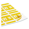 Alphaz Color-Coded Second Letter Alphabetical Labels, W, 1 X 1.63, Yellow, 10/Sheet, 10 Sheets/Pack