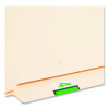 Numerical End Tab File Folder Labels, 4, 1 X 1.25, White, 500/Roll