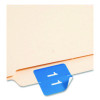 Numerical End Tab File Folder Labels, 1, 1.5 X 1.5, Light Blue, 250/Roll