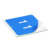 Numerical End Tab File Folder Labels, 1, 1.5 X 1.5, Light Blue, 250/Roll