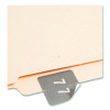 Numerical End Tab File Folder Labels, 7, 1.5 X 1.5, Gray, 250/Roll
