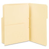 Self-Adhesive Folder Dividers With 5.5" Pockets For Top/End Tab Folders, Fasteners, Letter Size, Manila, 25/Pack