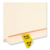 Year 2021 End Tab Folder Labels, 1.5 X 0.75, Yellow/Black, 500 Labels/Roll